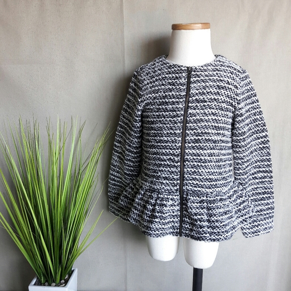 Gymboree Other - Gymboree Textured Knit Peplum Jacket